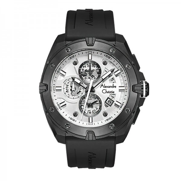 Alexandre Christie AC 6693 Black White Rubber MCREPSL